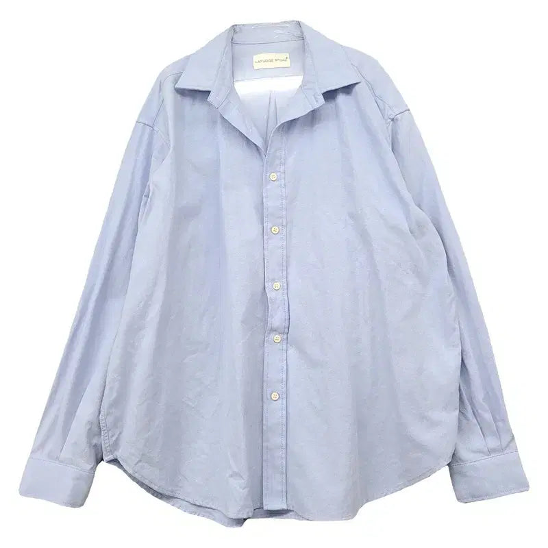 [BUNJANG] La Fille Store Light Blue Oxford Shirt (M) / 라퍼지스토어 라이트 블루 옥스포드 셔츠 M