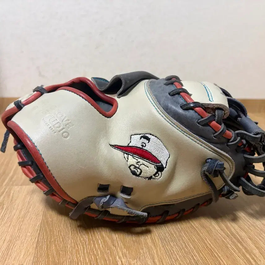 [BUNJANG] Josepong x Yakugwang Catcher's Mitt (Camel/Navy) / 호세뽕X야구광의 시 포수미트(카멜/네이비)