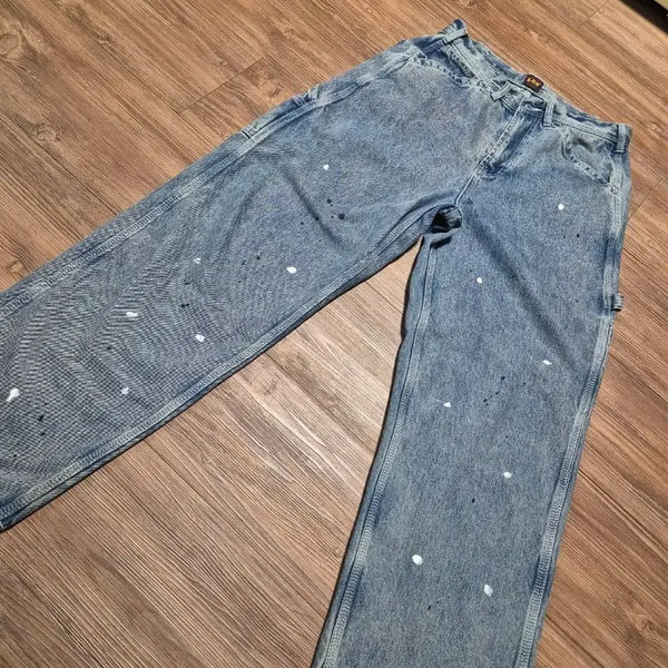 [BUNJANG] Lee Distressed Carpenter Loose Fit Denim Pants Size 30 / (29~30) Lee 리 페인팅 카펜터 루즈핏 데님팬츠 새제품