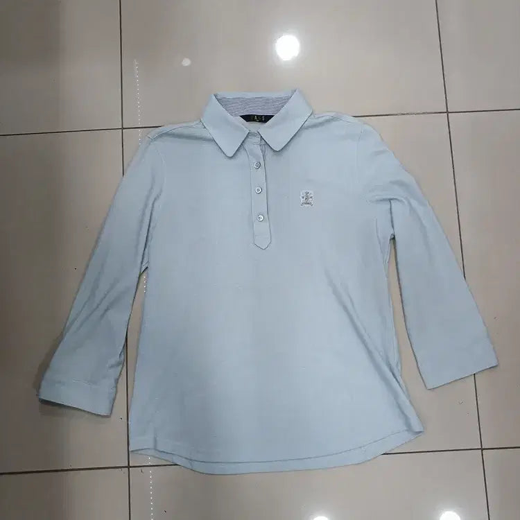 [BUNJANG] Daks Golf Women's Size 100 Sky Blue Polo Shirt / 닥스 골프 여성100 하늘색 카라티셔츠 중고 가슴50총65어깨39팔50