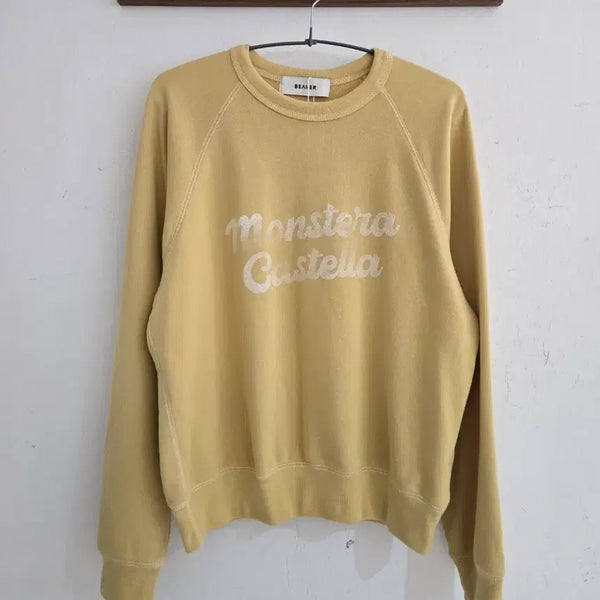 [BUNJANG] Beaker 2024 Sweatshirt Yellow Size 2 / 비이커 2024 맨투맨