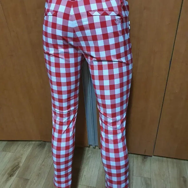 [BUNJANG] JDX Women's Check Span Pants (Approx. 28-30 Inches) / JDX제이디엑스여성체크스판팬츠바지 실측고려약28에서30인치정도봄여름용