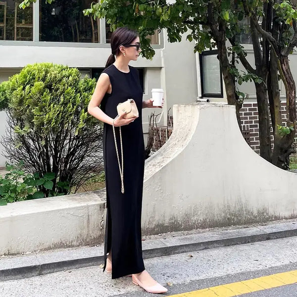 [BUNJANG] SUAMAR Low Slit Dress / 수아마르(SUAMAR) 로우 슬릿 원피스 55-66 새상품