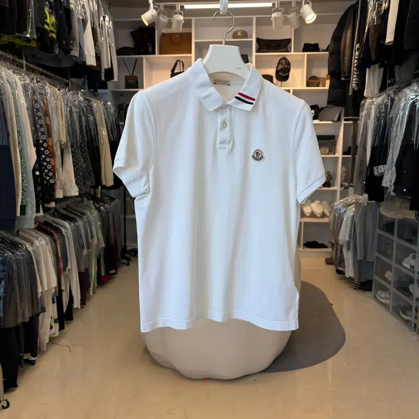 [BUNJANG] Moncler Patch Logo Polo T-Shirt / [리오브전포점] 몽클레어 와펜 패치 카라티셔츠
