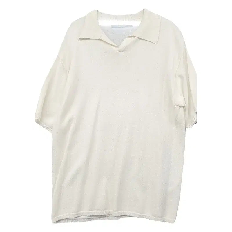 [BUNJANG] 8 Seconds Cream Short Sleeve Polo Shirt L / 에잇세컨즈 크림 반팔 카라티 L