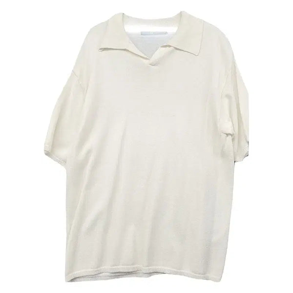 [BUNJANG] 8 Seconds Cream Short Sleeve Polo Shirt L / 에잇세컨즈 크림 반팔 카라티 L