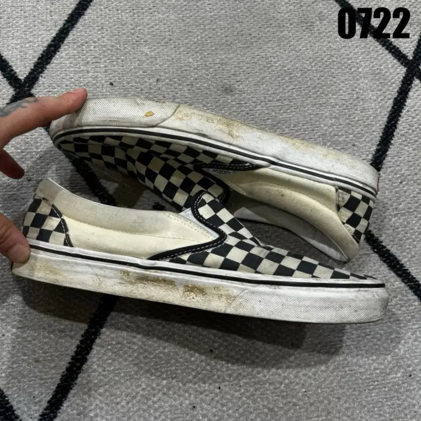 [BUNJANG] Vans Checkerboard Slip-On Shoes / 반스 체커보드 슬립온280