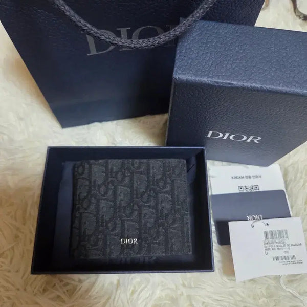 [BUNJANG] Dior Oblique Bifold Wallet / (6월구매) 디올 오블리크 블랙 반지갑