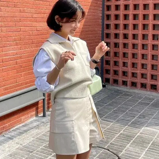 [BUNJANG] Jamie Wander Green Leather Tote Bag / 제이미원더 그린 가죽가방