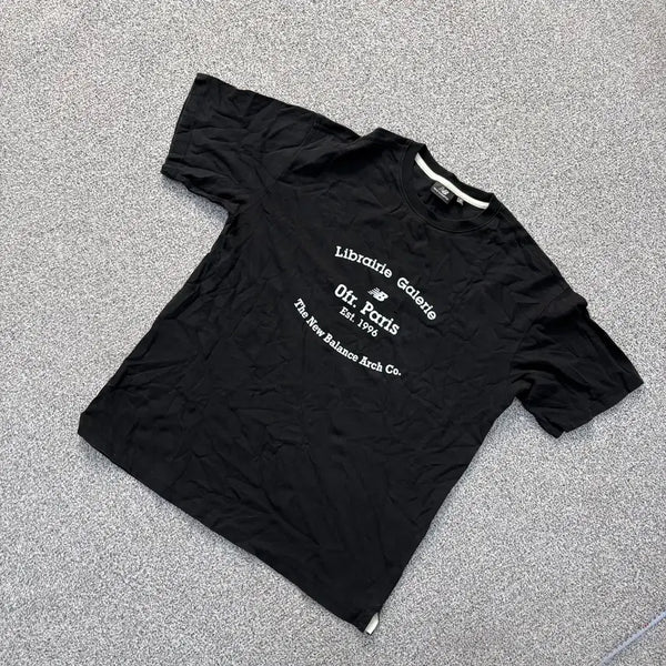 [BUNJANG] New Balance Lettering Logo Short Sleeve T-Shirt / 110 뉴발란스 레터링 로고 반팔 티셔츠 0721J1