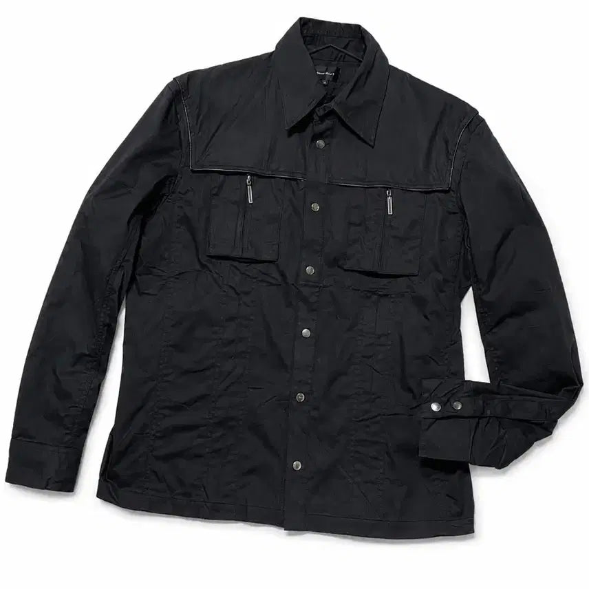 [BUNJANG] MALE & Co. Black Utility Shirt Jacket LL / MALE & Co. 블랙 유틸리티 셔츠 자켓LL