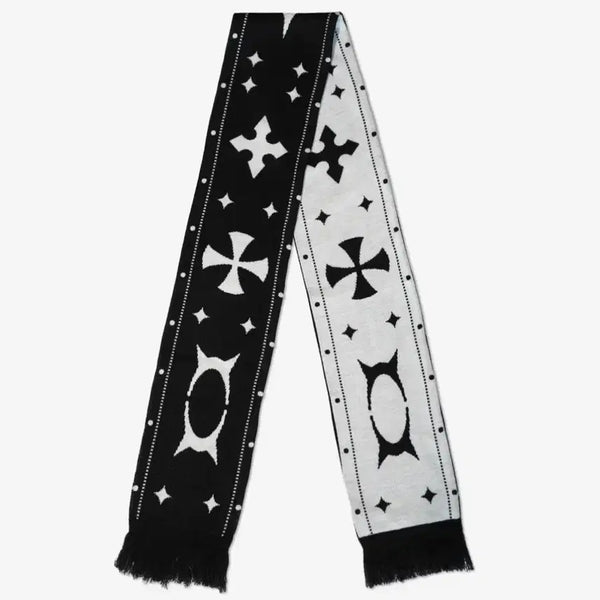 [BUNJANG] Critic Wormhole Jacquard Muffler Black / 크리틱 WORMHOLE JACQUARD MUFFLER BLACK 머플러