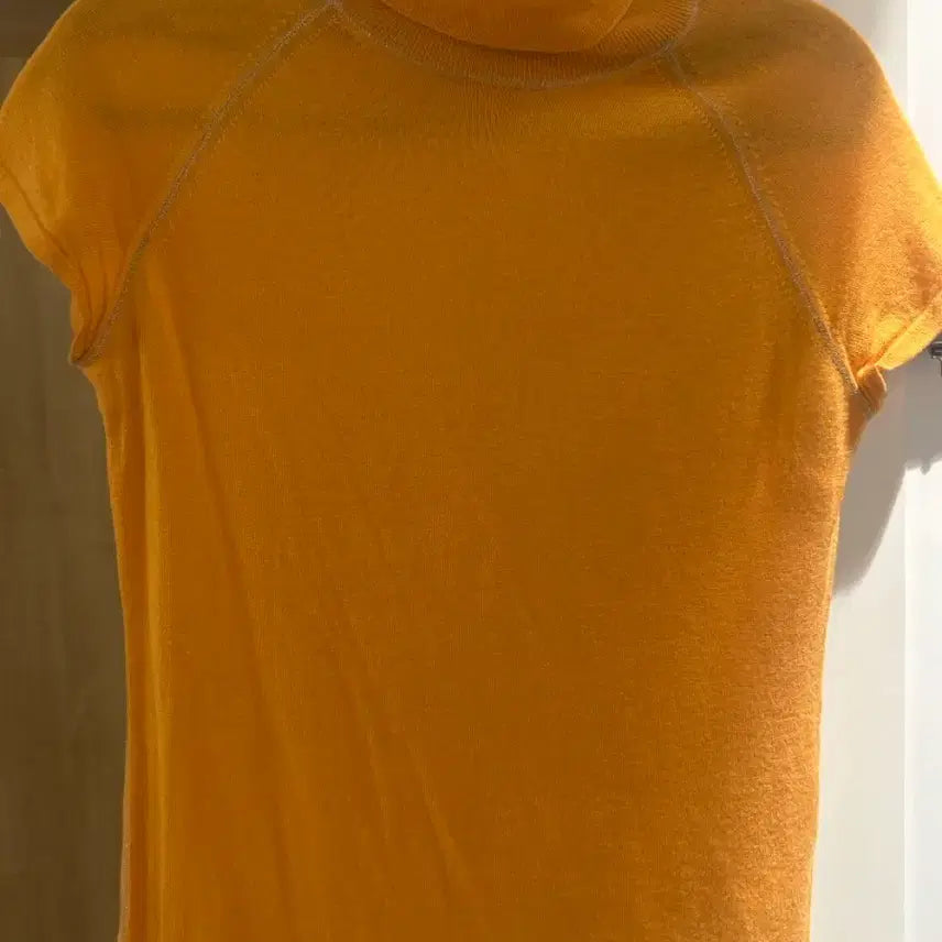 [BUNJANG] KUHO Orange Cashmere Turtleneck Knit / KUHO터틀넥 오렌지색 캐시미어니트