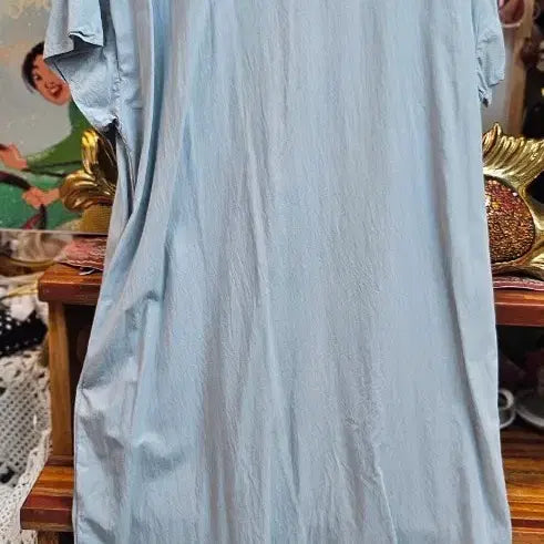 [BUNJANG] Light Blue Loose Fit Long Dress / 연한하늘색 루즈핏 원피스
