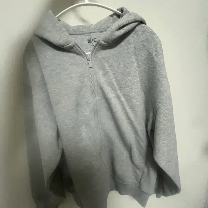 [BUNJANG] Uniqlo Grey Hoodie Zip-up M / 유니클로 후드집업 m