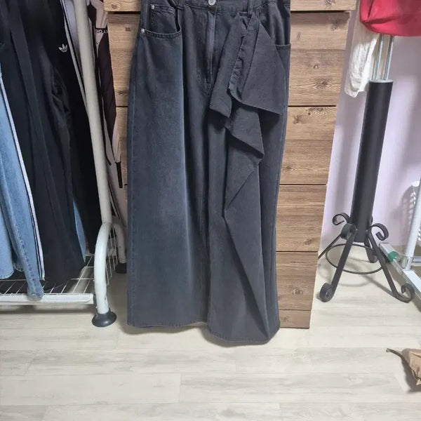 [BUNJANG] Lucky Chouette Atelier Wide Pants Black / 럭키슈에뜨 아뜰리에 와이드 팬츠 블랙