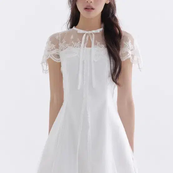 [BUNJANG] Dirty's Lace Cape Dress M / 더티스 레이스 케이프 드레스 m