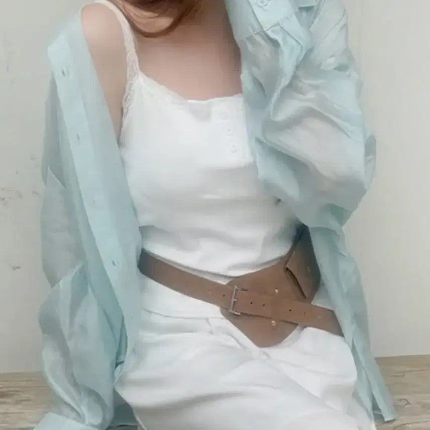[BUNJANG] EBLLET Sky Blue Shirt / 이블렛 하늘색 셔츠 판매