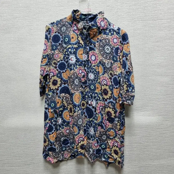 [BUNJANG] Women's Blouse - Size L, Floral Pattern / 자446 블라우스