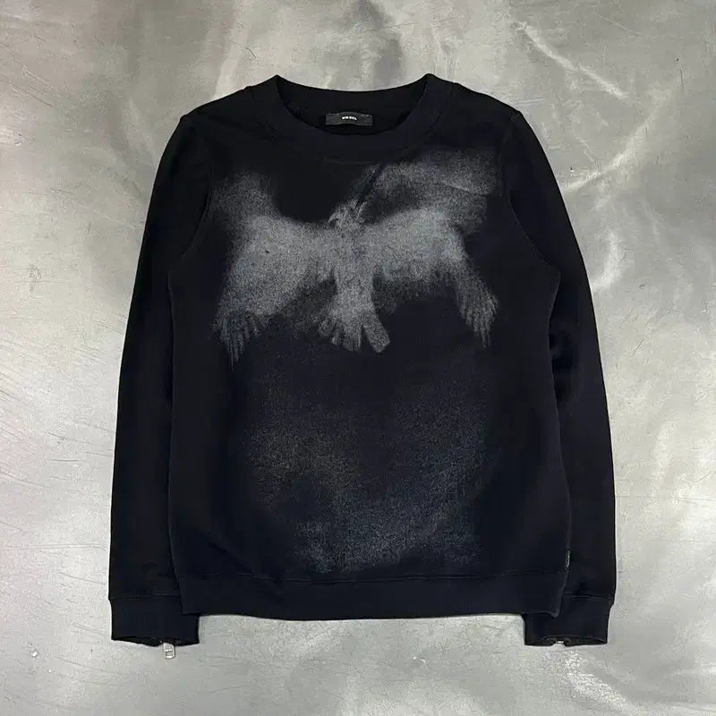 [BUNJANG] Diesel Graphic Side-Zip Sweatshirt / 디젤 그래픽 사이드지퍼 맨투맨 y18570