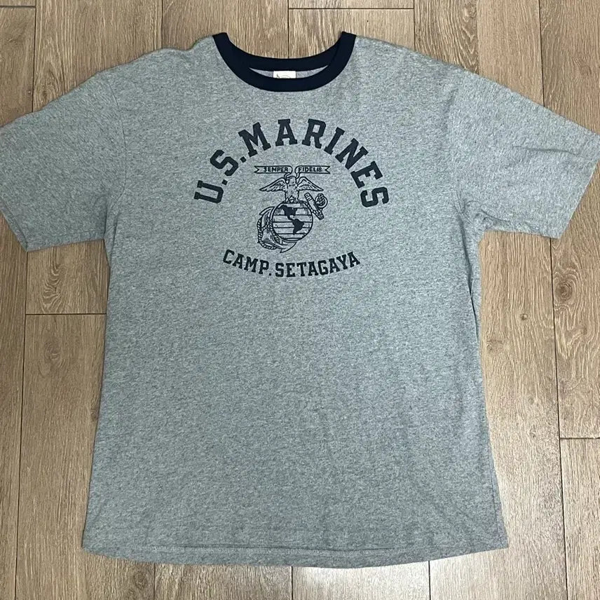 [BUNJANG] Bronson 1970s US Marine Short Sleeve T-Shirt XL Grey / 브론슨 1970s US Marine Tee Grey 반팔 티셔츠 XL