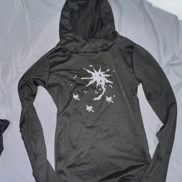 [BUNJANG] Slim Hood Long Sleeve T-Shirt / 슬림 후드 긴팔 티셔츠