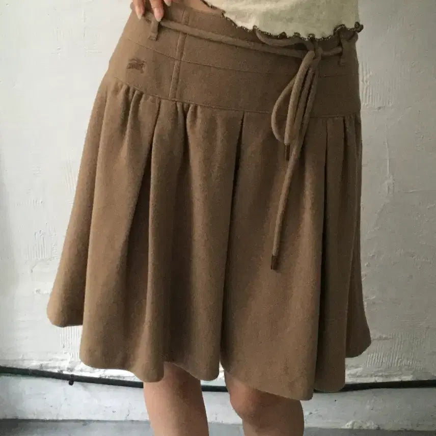[BUNJANG] Burberry Blue Label Brown Pleated Skirt / Burberry 버버리 블루라벨 브라운 플리츠 스커트