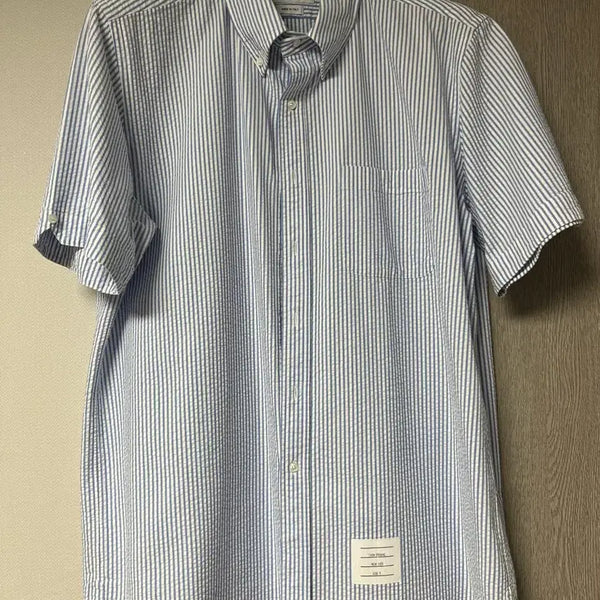 [BUNJANG] Thom Browne Seersucker Shirt Blue Stripe Size 5 / 톰브라운 시어서커 셔츠