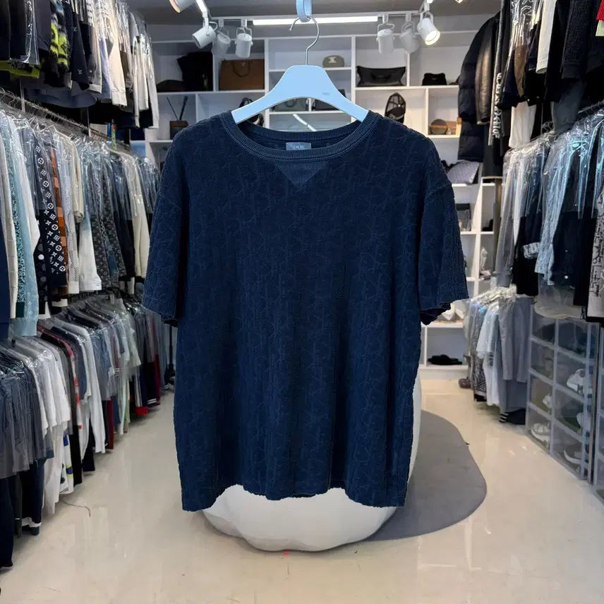 [BUNJANG] Dior Oblique Terry Short Sleeve T-Shirt M / [리오브전포점] 디올 오블리크 테리 반팔