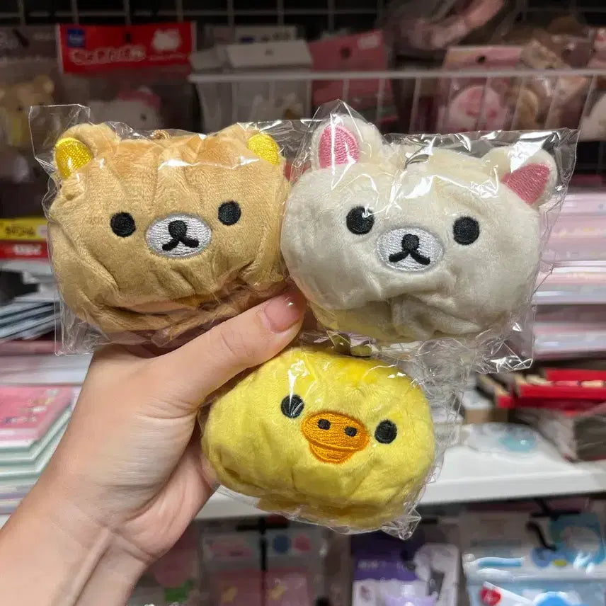 [BUNJANG] San-X Rilakkuma Plush Hat Keychain Holder / 리락쿠마 인형 모자 키링 키홀더