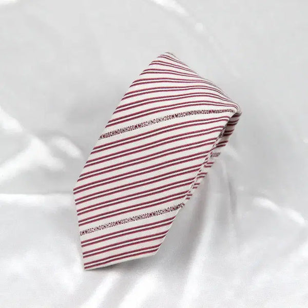 [BUNJANG] Moschino 6.7cm Unused Luxury Italian Tie / 모스키노 6.7cm 미사용 S등급 이태리 명품넥타이