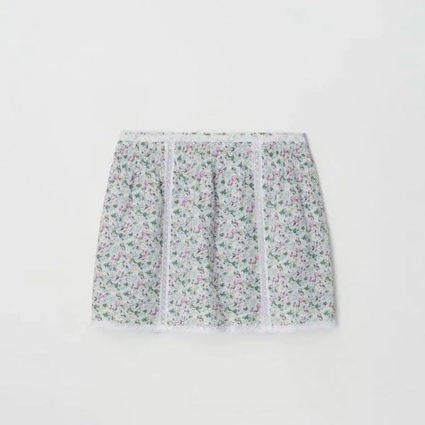 [BUNJANG] NOCONTENTS Bari Flower Skirt Sky Blue / 노컨텐츠 bari flower sk_ skyblue