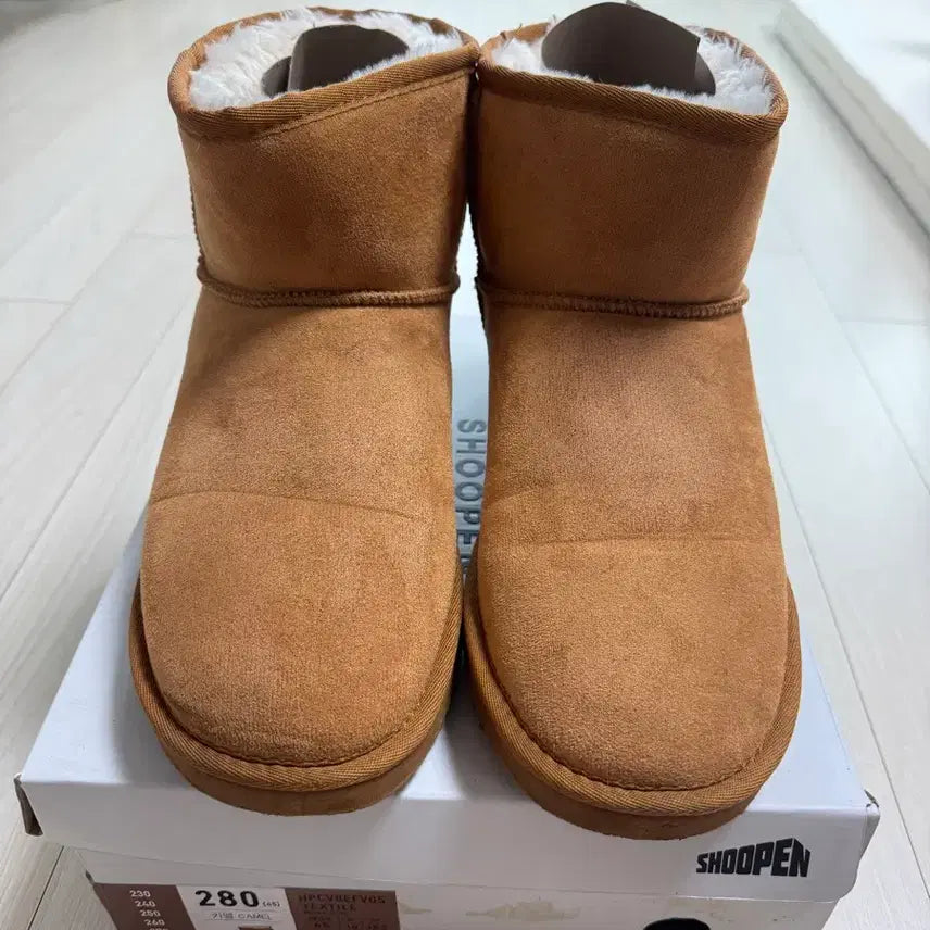 [BUNJANG] SHOOPEN Camel Ugg Boots (Size 280) / 슈펜 어그부츠