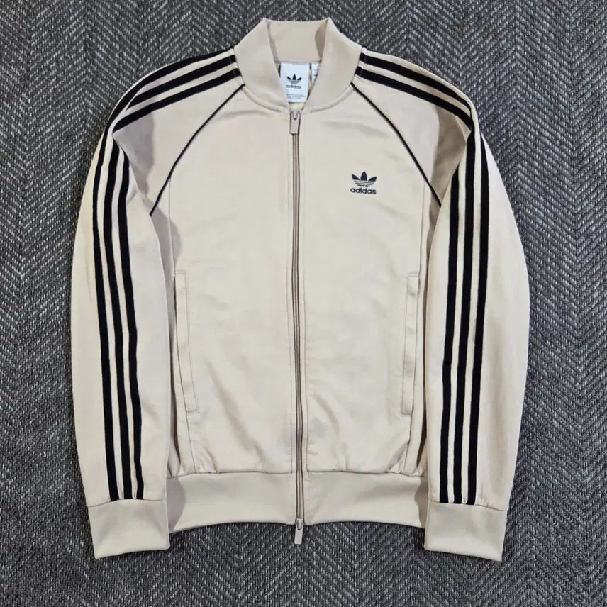 [BUNJANG] Adidas SST Track Top Jersey Wonder Beige Black / 아디다스 SST 원더 베이지 블랙 트랙탑 져지