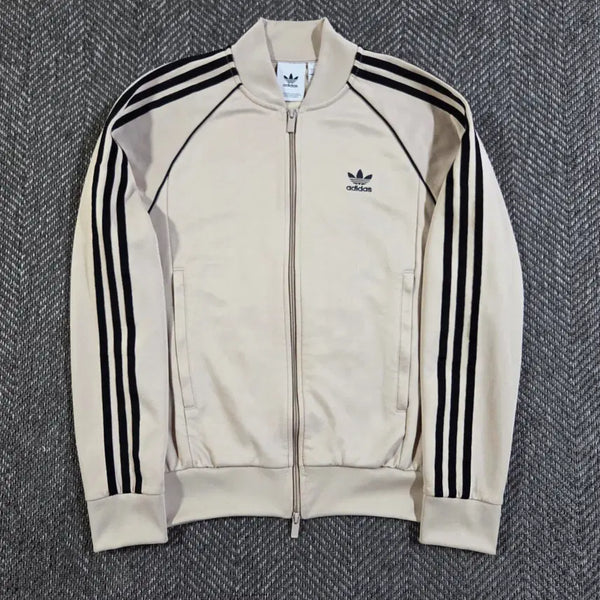 [BUNJANG] Adidas SST Track Top Jersey Wonder Beige Black / 아디다스 SST 원더 베이지 블랙 트랙탑 져지