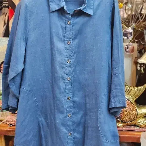 [BUNJANG] Blue Horse Shirt Jacket / 청색마 셔츠자켓