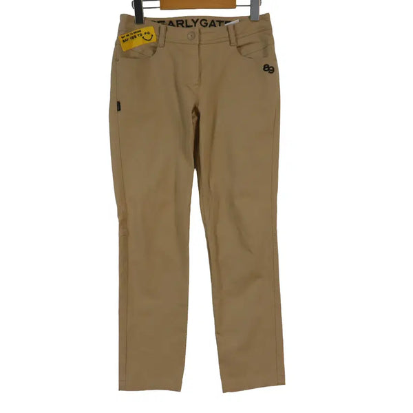 [BUNJANG] Pearly Gates Women's Beige Slim Fit Stretch Golf Pants / PEARLY GATES 펄리게이츠 골프팬츠 1 베이지 여성팬츠