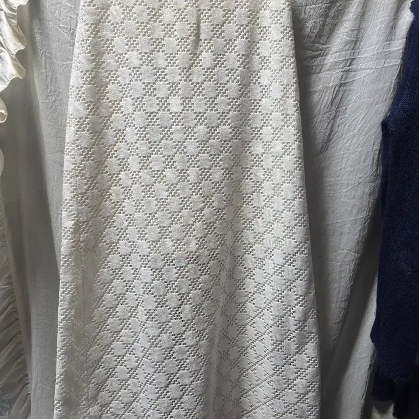 [BUNJANG] Sisley Knit Long Skirt Ivory / 시슬리 니트 롱 스커트 아이보리