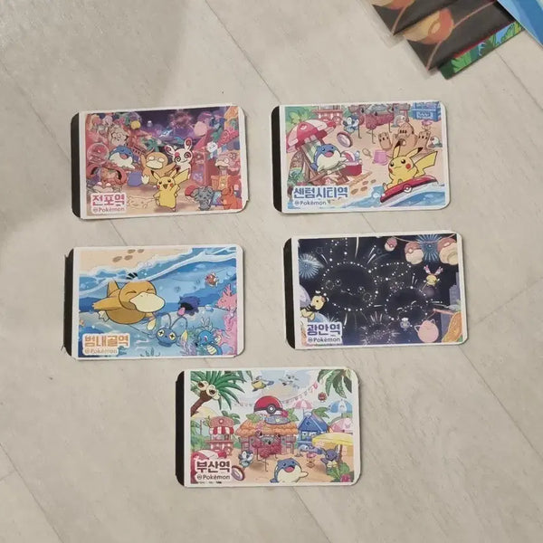 [BUNJANG] Pokemon Ticket Set (5 types) / 부산 포켓몬 승차권 5종 세트 (총10세트