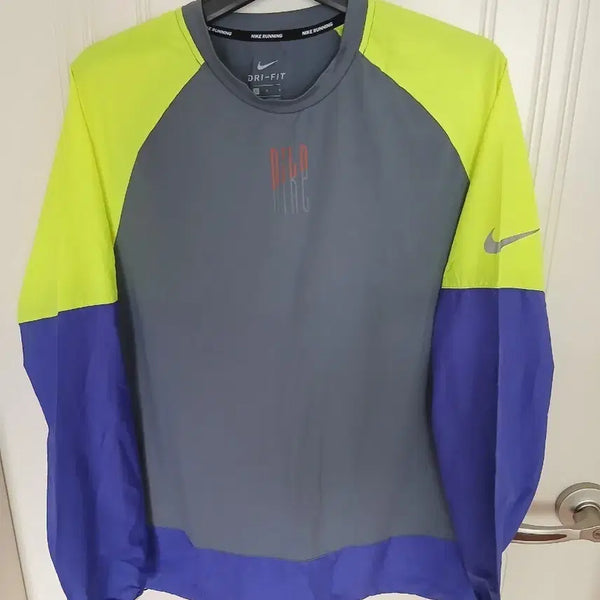 [BUNJANG] Nike Poly T-Shirt Gray/Lime Green/Purple Size 100 / 나이키 폴리티셔츠  100