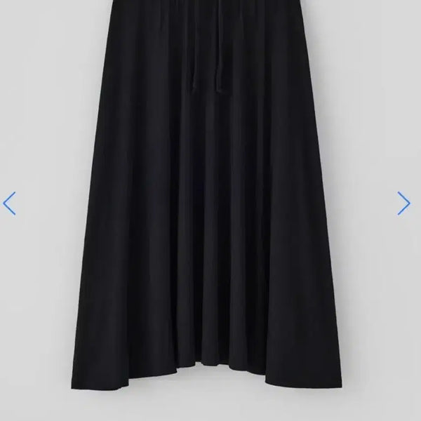 [BUNJANG] TANAT Moist Banding Long Skirt Black / 타낫 모이스트 밴딩 롱 스커트