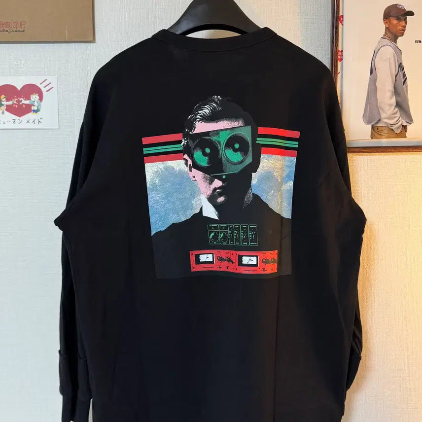 [BUNJANG] GU x UNDERCOVER Long Sleeve T-Shirt Black XL / GU x 언더커버 롱슬리브 티셔츠 블랙