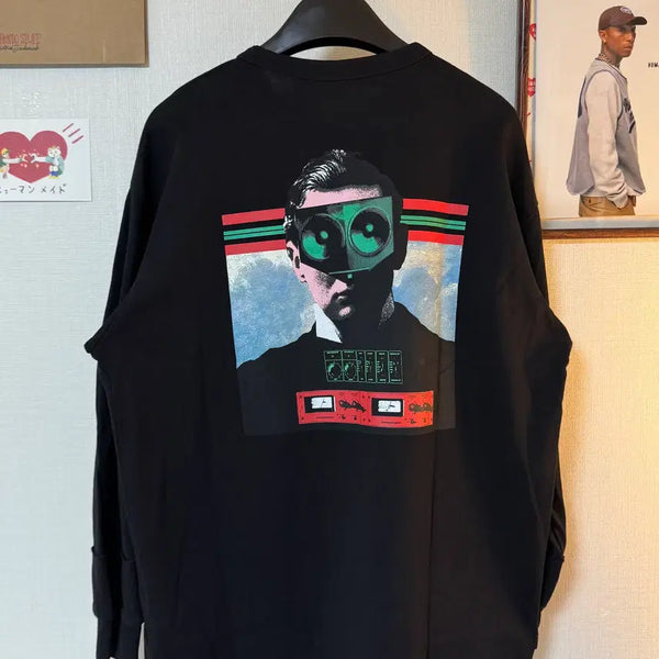 [BUNJANG] GU x UNDERCOVER Long Sleeve T-Shirt Black XL / GU x 언더커버 롱슬리브 티셔츠 블랙