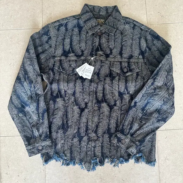 [BUNJANG] Kapital 12oz Magpie Denim 3rd Jacket Indigo / 캐피탈 12온즈 맥파이 데님 3rd 자켓 인디고