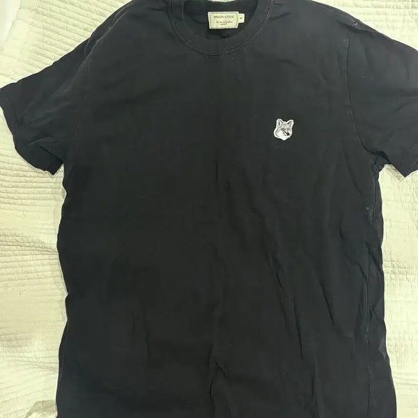 [BUNJANG] Maison Kitsuné Grey Fox Head T-Shirt Black S / 메종키츠네 그레이 폭스헤드 반팔티 블랙 S사이즈