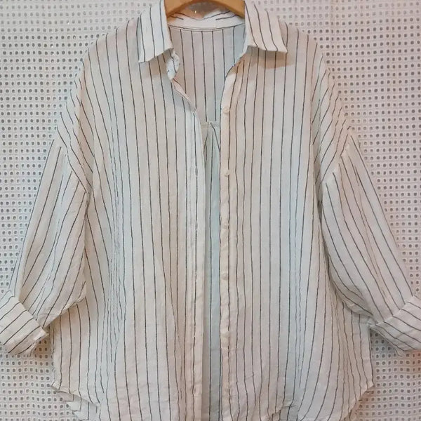 [BUNJANG] Coco J Nissy Stripe Shirt Free Size / 코코제이닛시  스트라이프 셔츠  free