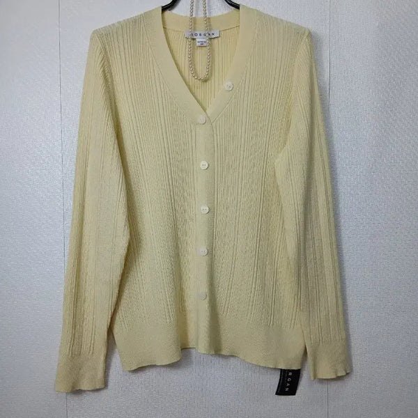 [BUNJANG] Morgan Ribbed Long Sleeve Knit Top (Size 88) / 새상품 ) 모르간 골지 긴팔. (88)
