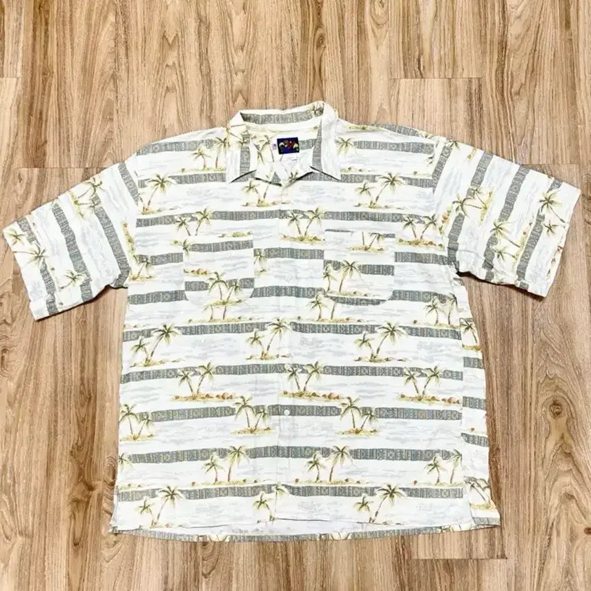 [BUNJANG] USA Made Palm Hawaiian Shirt / Made in USA 야자수 하와이안 셔츠