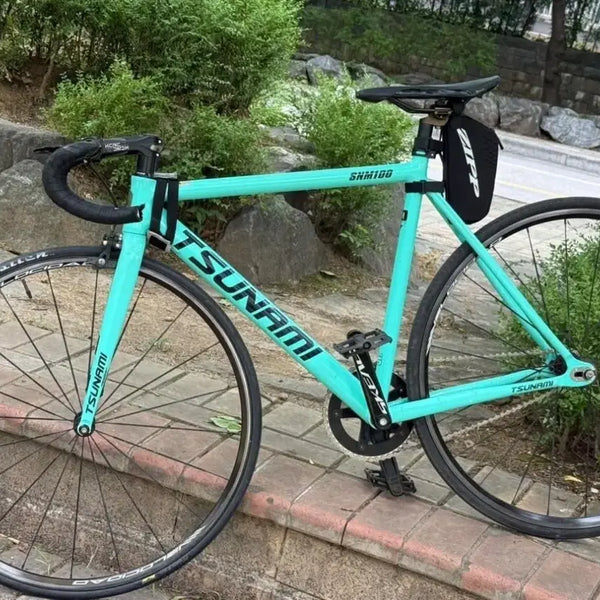 [BUNJANG] Tsunami Mint Color Chainring 47T, Velobike Crankset, KCNC Stem, Track Handlebar / 쓰나미 판대 봅니다 반차로 나갈거에요