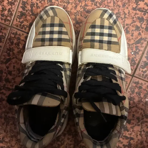 [BUNJANG] Burberry Check Sneakers / 버버리 체크 스니커즈